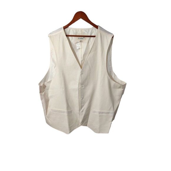 KS Island Linen Blend 5 Button Vest 54 Tall - Picture 1 of 7